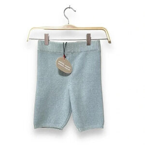 NWT Isa Boulder Typical Ribbed Bike Short Grey Blue Knit Stretchy Shorts Size S